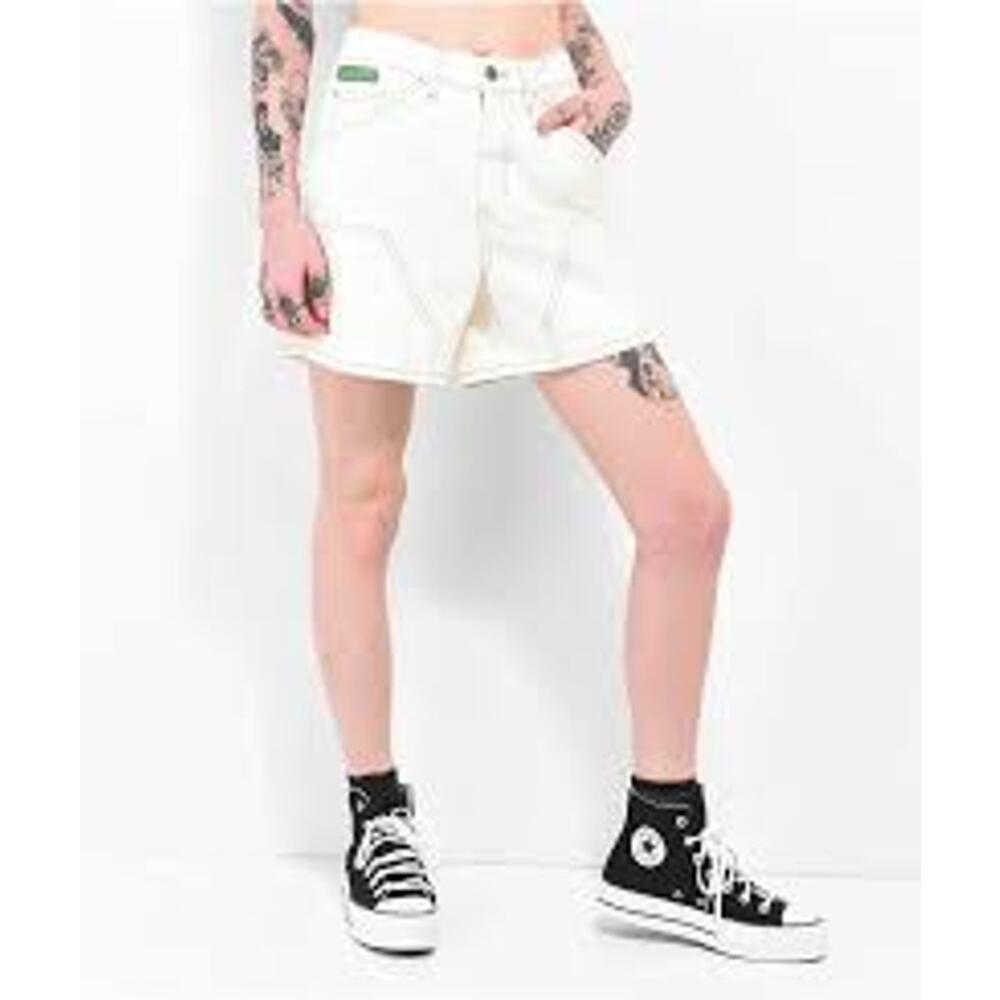 Empyre Dixie Birch Carpenter Skater Baggy High-Rise Shorts Women's Size Medium